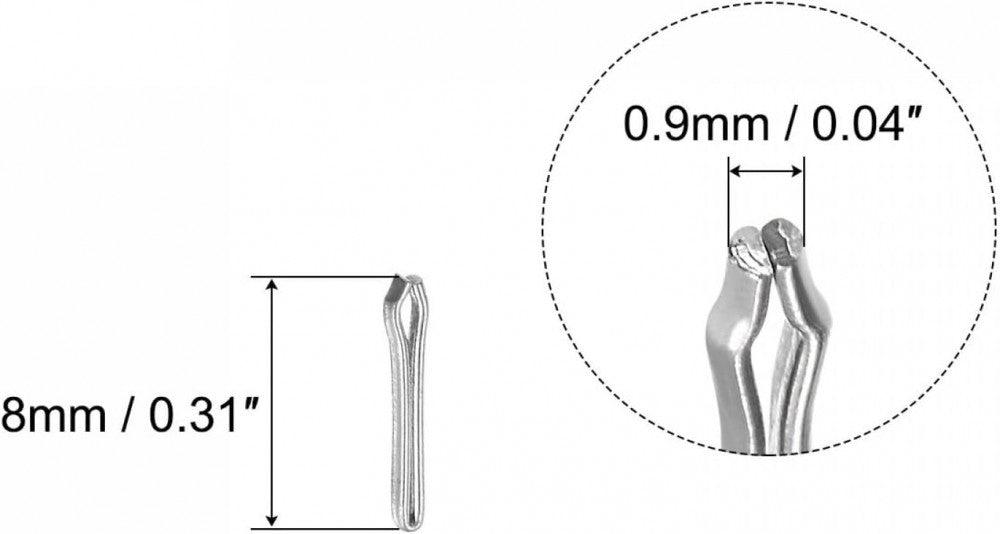 15 db-os Ezüst Színű 8mm Óraszíj Biztonsági Tű Készlet - Outlet24