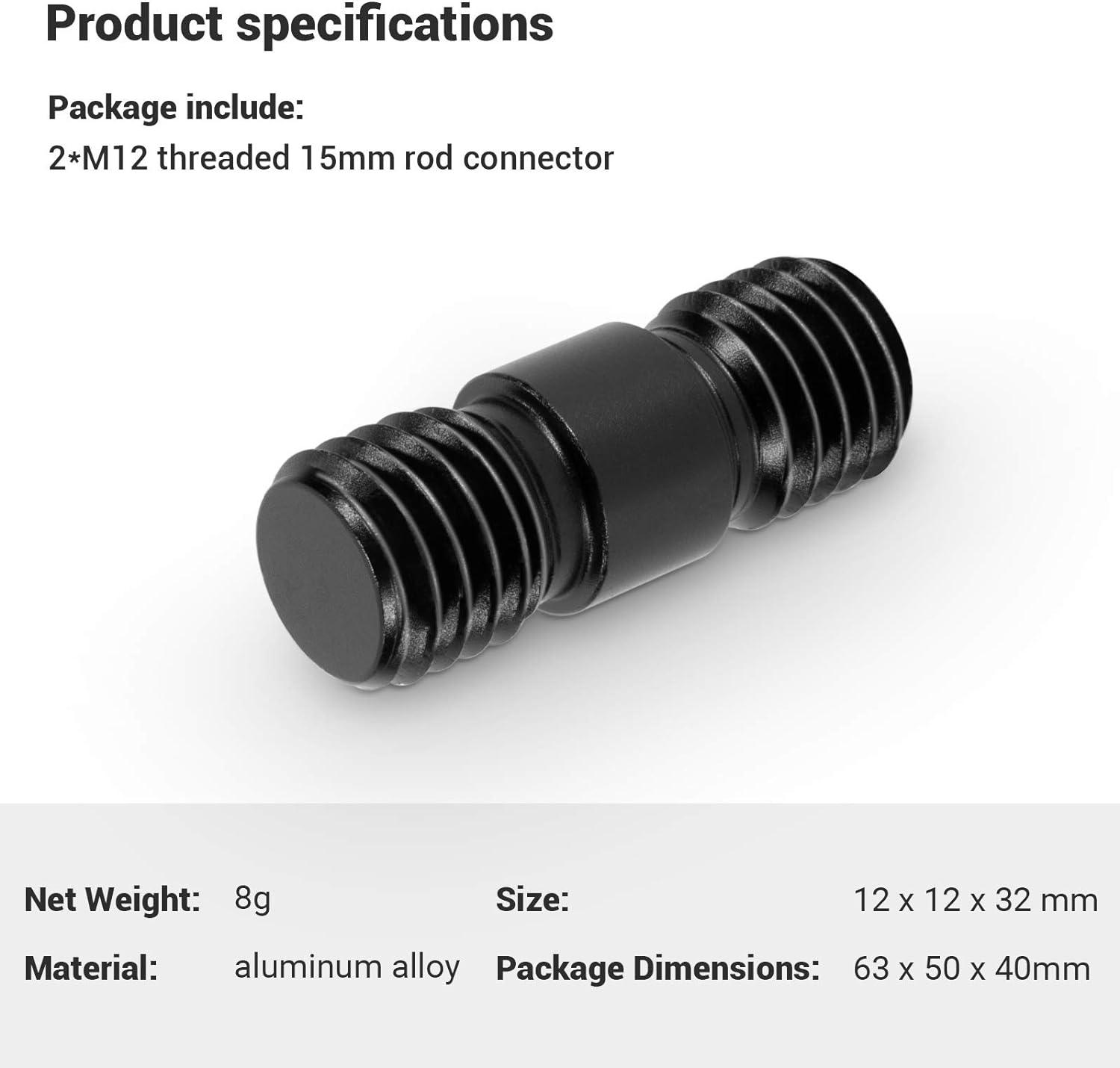 15mm Alumínium Rúd Hosszabbító Csatlakozó, 2db - Outlet24