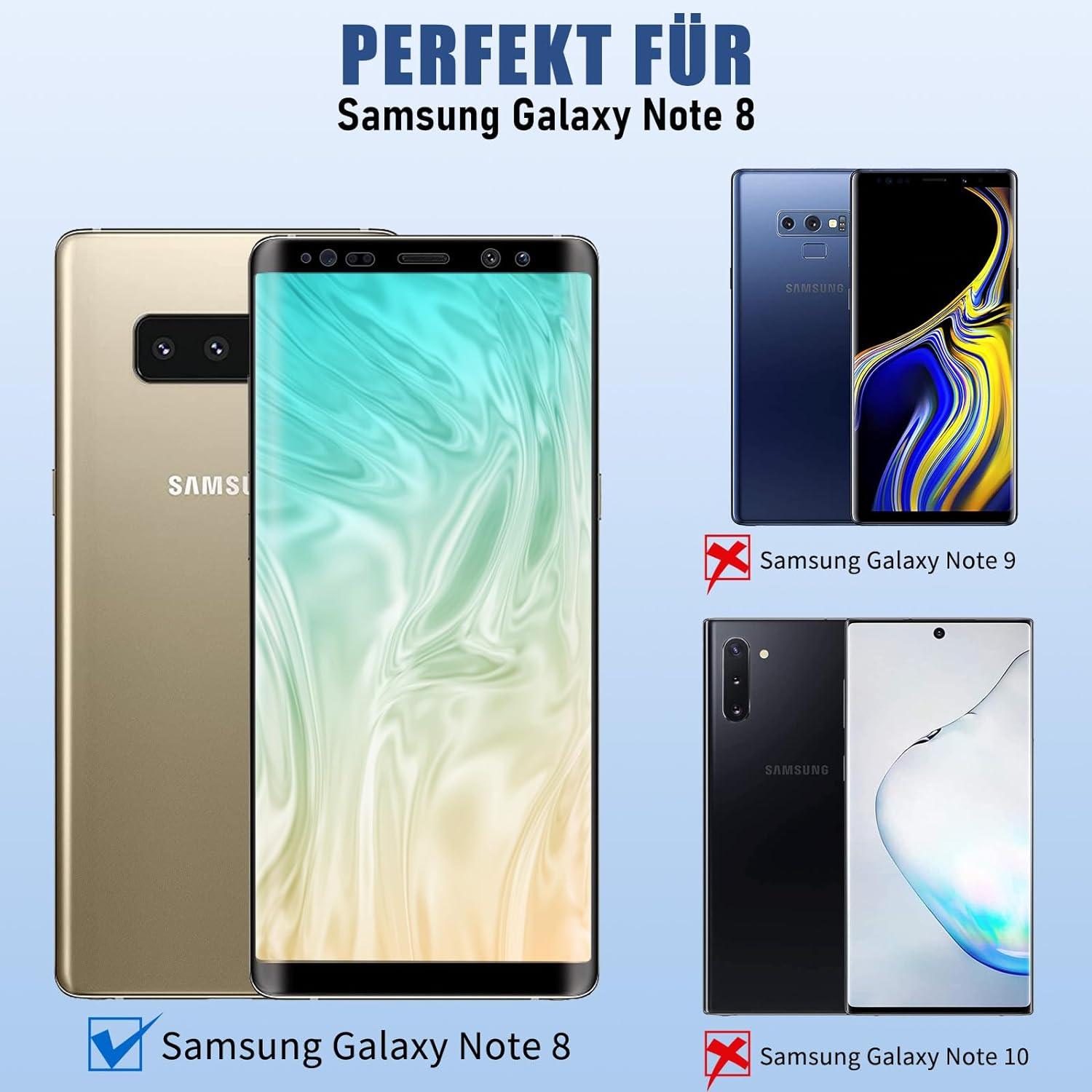 2 darabos edzett üveg, Samsung Galaxy Note 8 képernyővédő, karcolásálló, ujjlenyomat-ellenálló - Outlet24