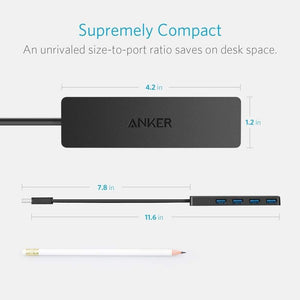 4 portos USB 3.0 ultra vékony adathub Macbookhoz, Mac Pro/minihöz, iMac-hez, Surface - Outlet24