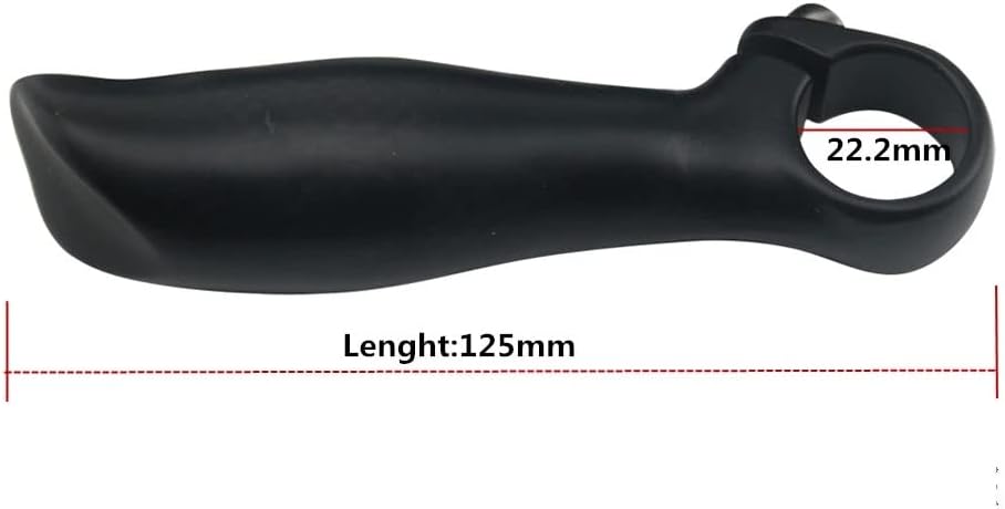 Alfa Pasca karbon kormányvég MTB kerékpárhoz - ergonomikus, 22.2 mm, 3K matt - Image 2