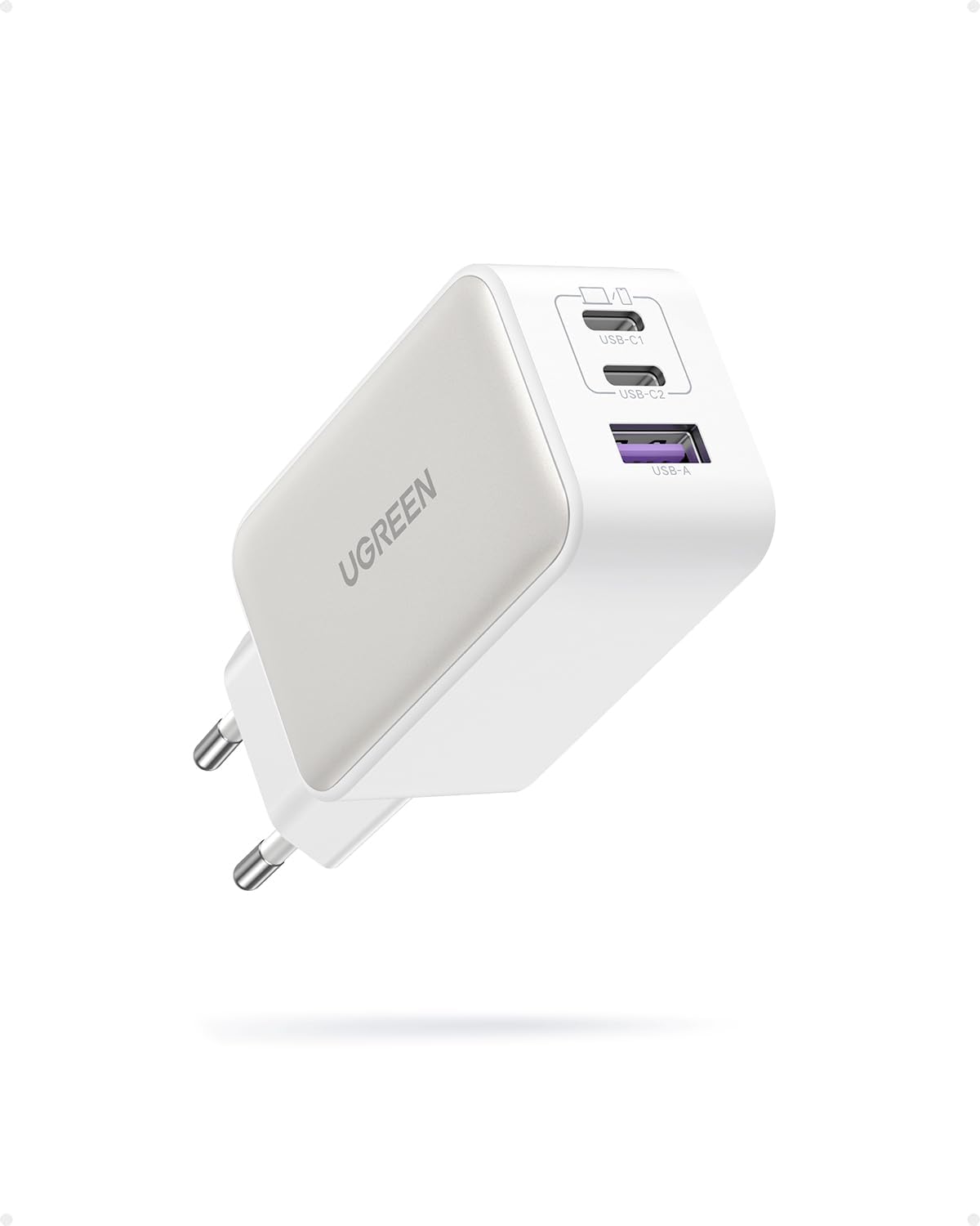 UGREEN Nexode 65W GaN USB-C töltő 3 porttal, iPhone 15, MacBook, Samsung S24 kompatibilis - Image 1