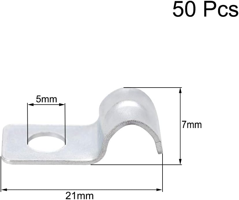 Zingué 50db Kerítésrögzítő Kapocs - 6mm Belső Átmérő, Horganyzott Acél - Image 2