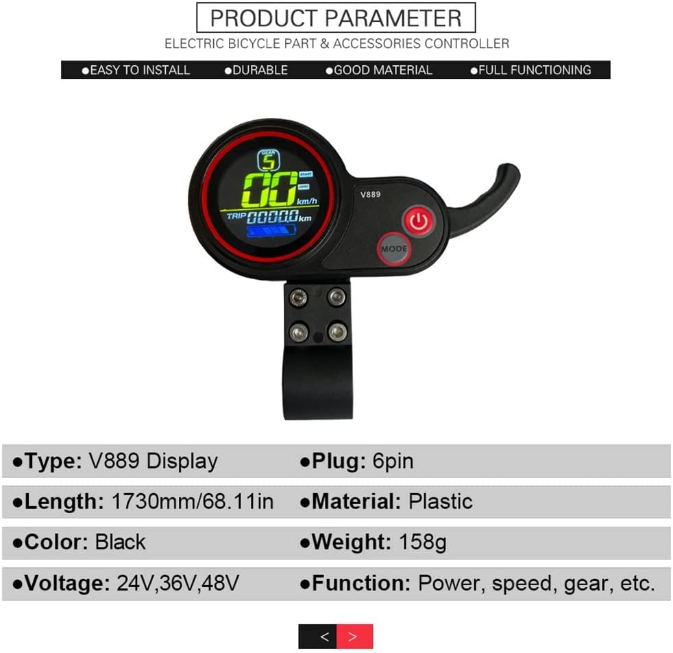 Benefischl E-roller és E-bike vezérlő 36/48V 500/750W LCD kijelzővel - Image 4