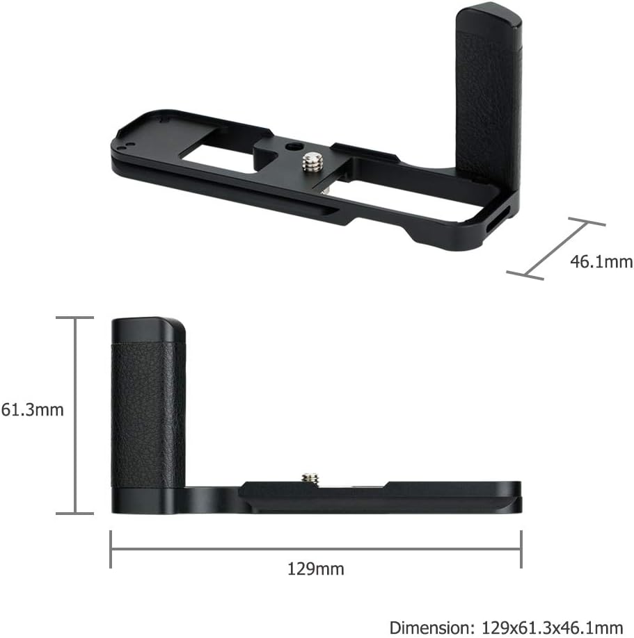 Fujifilm X100V/X100F fémmarkolat - Arca Swiss kompatibilis, gyorscserélhető L-alakú kameragrip - Image 8