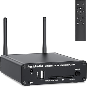 Fosi Audio T10 200W WiFi Bluetooth HiFi erősítő, távirányítóval - Image 1