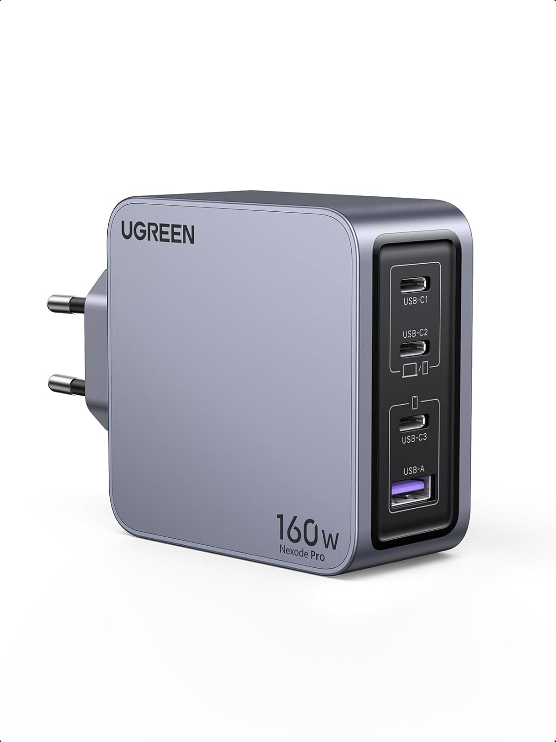 UGREEN Nexode Pro 160W GaN USB-C gyorstöltő 4 porttal MacBook, iPhone, Galaxy készülékekhez - Image 1