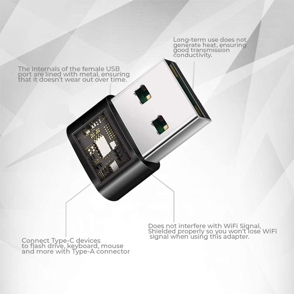 USB-C - USB-A adapter szett, 4 db - iPhone, iPad, Samsung, Google Pixel kompatibilis - Image 5