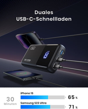 INIU 100W 25000mAh Powerbank - Kompakt és erős külső akkumulátor MacBook, iPhone, iPad és Steam Deck készülékekhez - Image 3