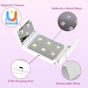 CORESLUX 36W Mini UV Lámpa Gél Körmökhöz, Időzítővel, Fehér - Image 4