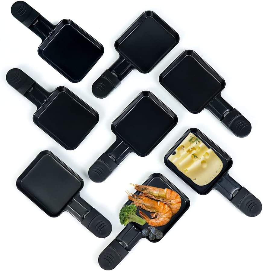 Hengbo 8 részes mini raclette serpenyő szett tapadásmentes bevonattal - Image 1