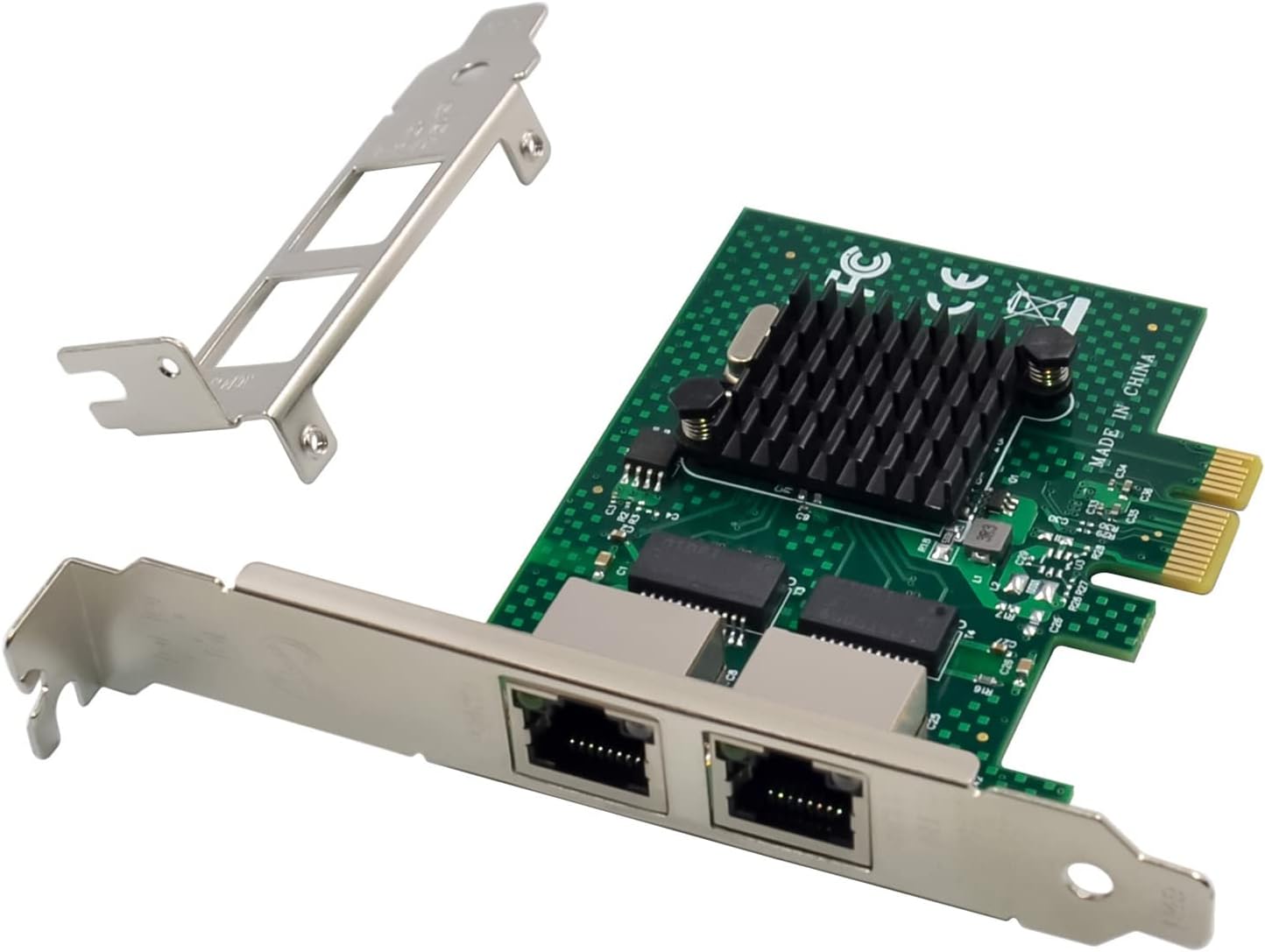 Dual-Port Gigabit Ethernet PCIe hálózati kártya BCM5720 chippel, Windows és Linux szerverekhez - Image 1