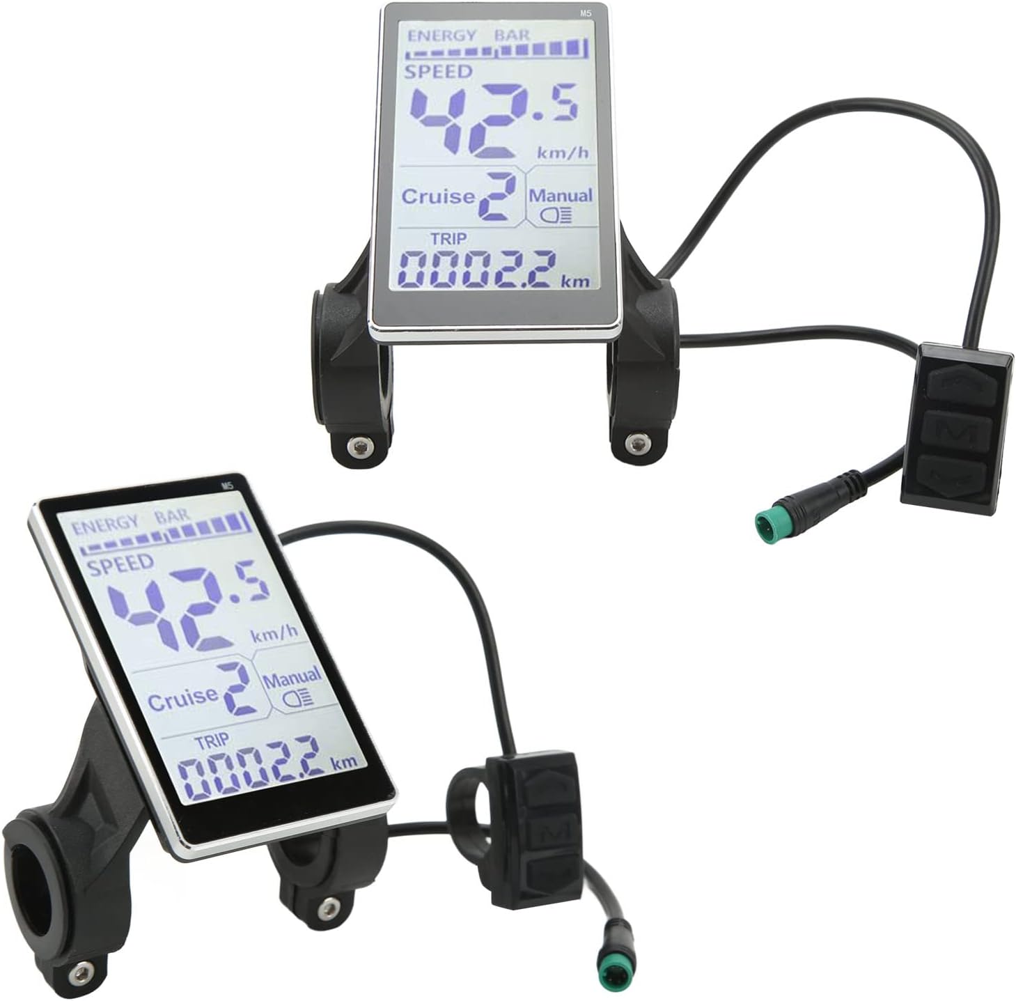 Yosoo univerzális e-bike LCD kijelző, 24-60V, 31,8/22,2mm kormányra - Image 8