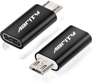 Abrity USB-C - Micro USB átalakító, 2 db, Samsung, Huawei, LG kompatibilis - Image 1