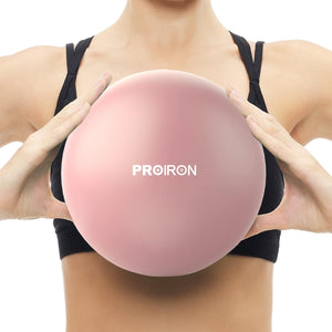 PROIRON 25cm-es Rózsaszín Pilates Labda Edzéstervvel és Pumpával - Image 1