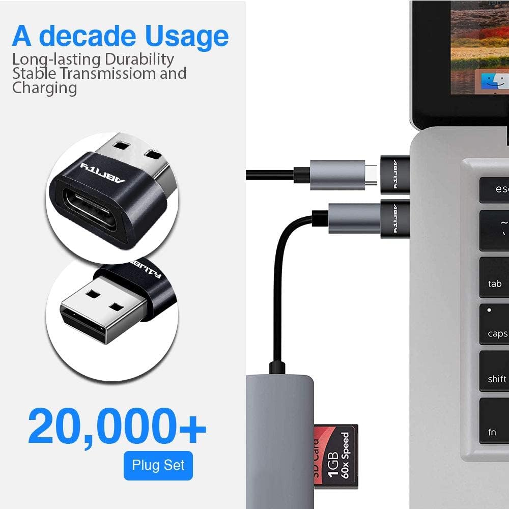 USB-C - USB-A adapter szett, 4 db - iPhone, iPad, Samsung, Google Pixel kompatibilis - Image 3