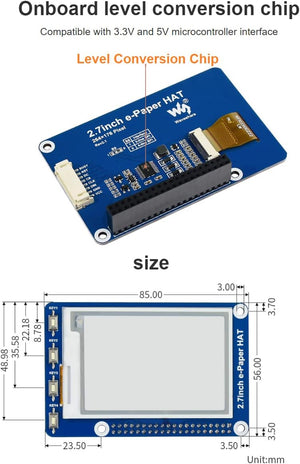 IBest 2,7" E-Ink Kijelző Modul Raspberry Pi-hez - 264x176 Felbontás, Kétszínű, SPI - Image 6