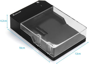 Salcar USB 3.0 külső merevlemez ház 2,5" és 3,5" SATA SSD és HDD-hez, tápegységgel - Image 4