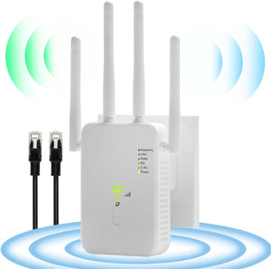 AC1200 Dual Band WiFi Jelerősítő 4 Antennával és Ethernet Porttal - Image 1