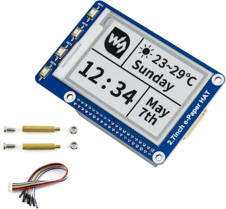 IBest 2,7" E-Ink Kijelző Modul Raspberry Pi-hez - 264x176 Felbontás, Kétszínű, SPI - Image 1