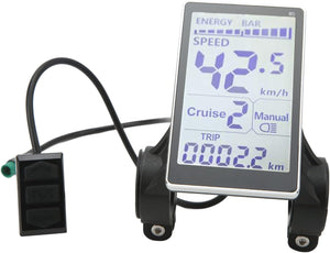 Yosoo univerzális e-bike LCD kijelző, 24-60V, 31,8/22,2mm kormányra - Image 2