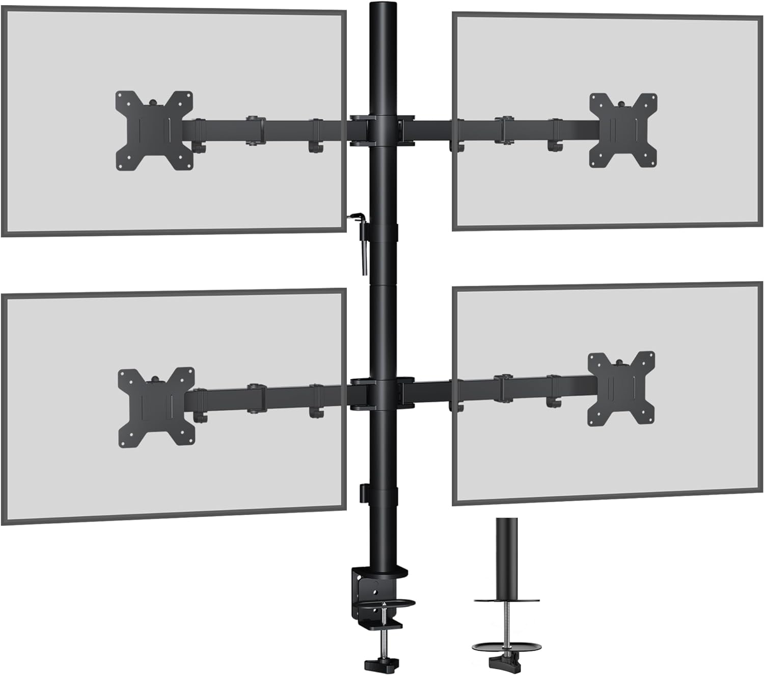 BONTEC 13-27" Állítható Asztali Monitortartó 4 Képernyőhöz - LED/LCD - Image 1