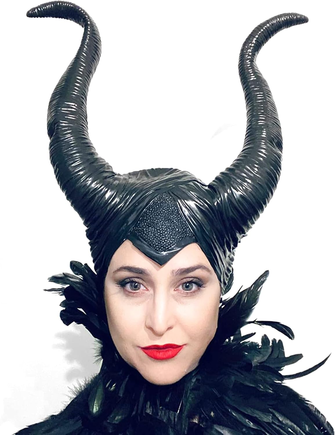 Maleficent Latex Szarvak - Halloween Női Jelmez Fejdísz - Image 5