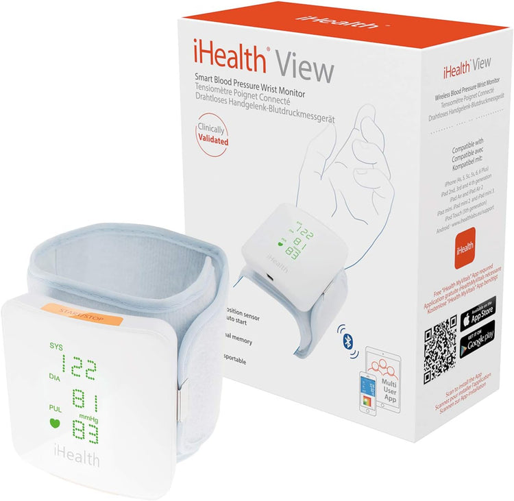 iHealth View Bluetooth vérnyomásmérő - LED kijelzős csuklós készülék pulzus és szívritmus méréssel - Image 3