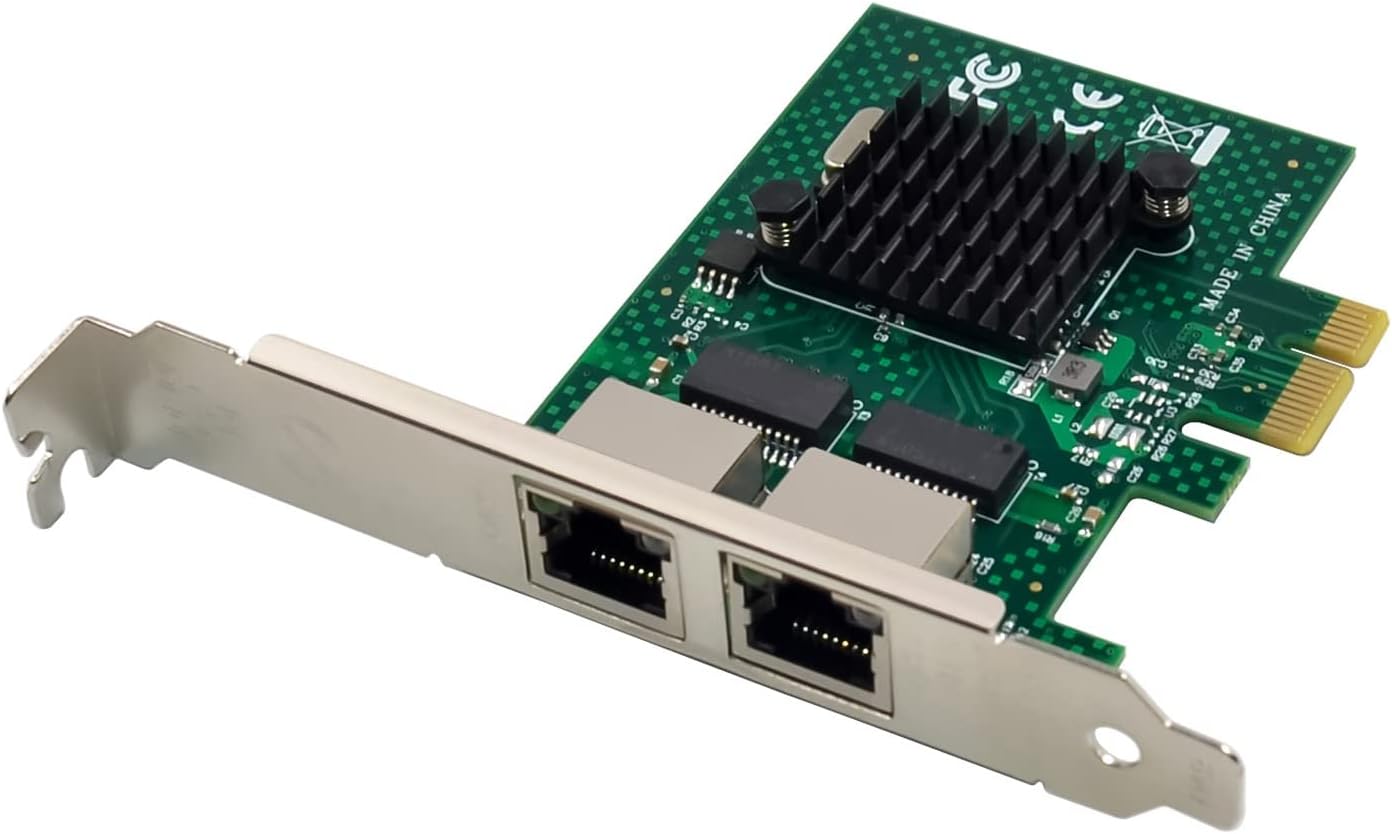 Dual-Port Gigabit Ethernet PCIe hálózati kártya BCM5720 chippel, Windows és Linux szerverekhez - Image 2