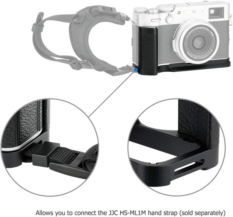 Fujifilm X100V/X100F fémmarkolat - Arca Swiss kompatibilis, gyorscserélhető L-alakú kameragrip - Image 5