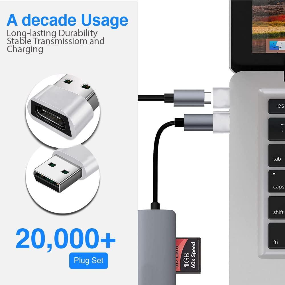 USB-C - USB-A adapter szett (3db) iPhone, iPad, Samsung Galaxy készülékekhez - Image 3