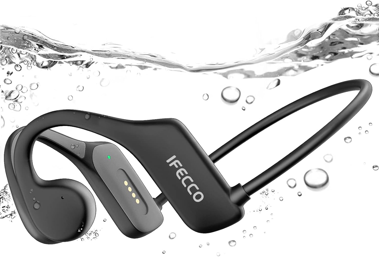 IFECCO Bluetooth 5.3 Csontvezető Úszó Fülhallgató 32GB MP3-mal, IP68 Vízálló - Image 1