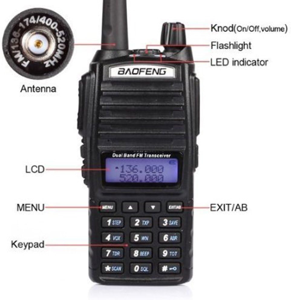 Baofeng UV-82 kétsávos adóvevő rádió, hordozható walkie-talkie VHF/UHF - Image 5