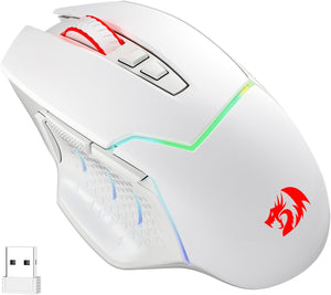 Redragon M690 PRO Vezeték nélküli Fehér Gamer Egér 8000 DPI 8 Makrógombbal - Image 8