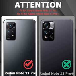 Xiaomi Redmi Note 11 Pro kameravédős, kémkedésgátló tok - Fekete - Image 2