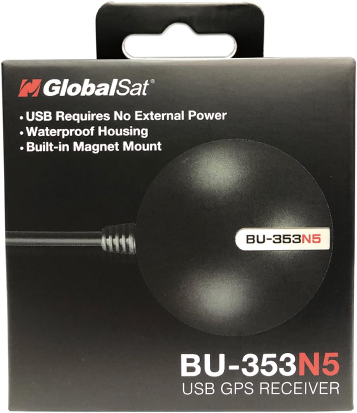 GlobalSat BU-353N5 USB GPS vevő, fekete - Image 2