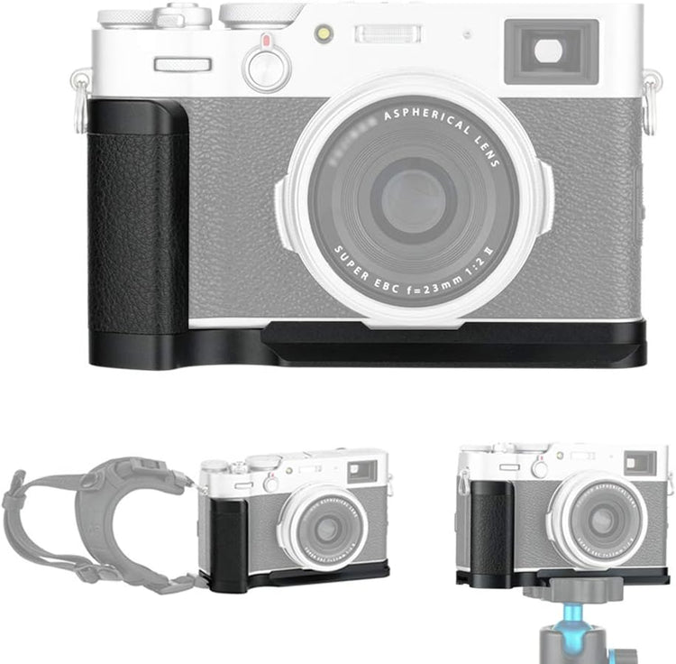 Fujifilm X100V/X100F fémmarkolat - Arca Swiss kompatibilis, gyorscserélhető L-alakú kameragrip - Image 1