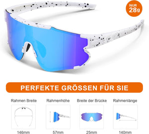 Suoso UV400 Polarizált Napszemüveg - Unisex Kerékpáros, Sí és MTB Szemüveg - Image 3