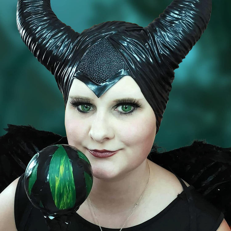 Maleficent Latex Szarvak - Halloween Női Jelmez Fejdísz - Image 6