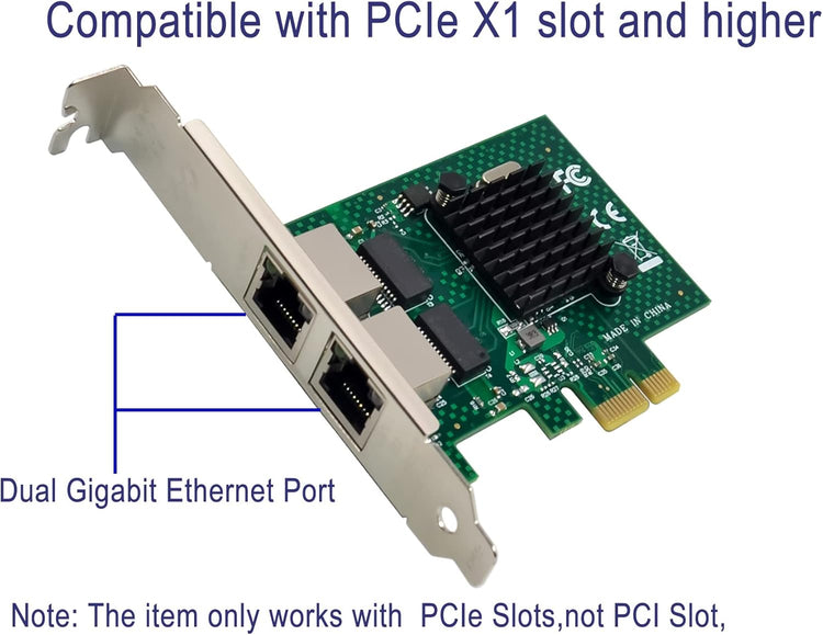 Dual-Port Gigabit Ethernet PCIe hálózati kártya BCM5720 chippel, Windows és Linux szerverekhez - Image 7