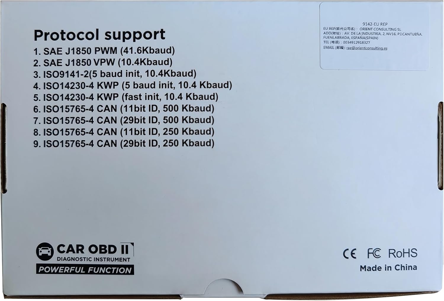 BGFOX V317 OBD2 autódiagnosztikai készülék színes LCD kijelzővel - Image 9