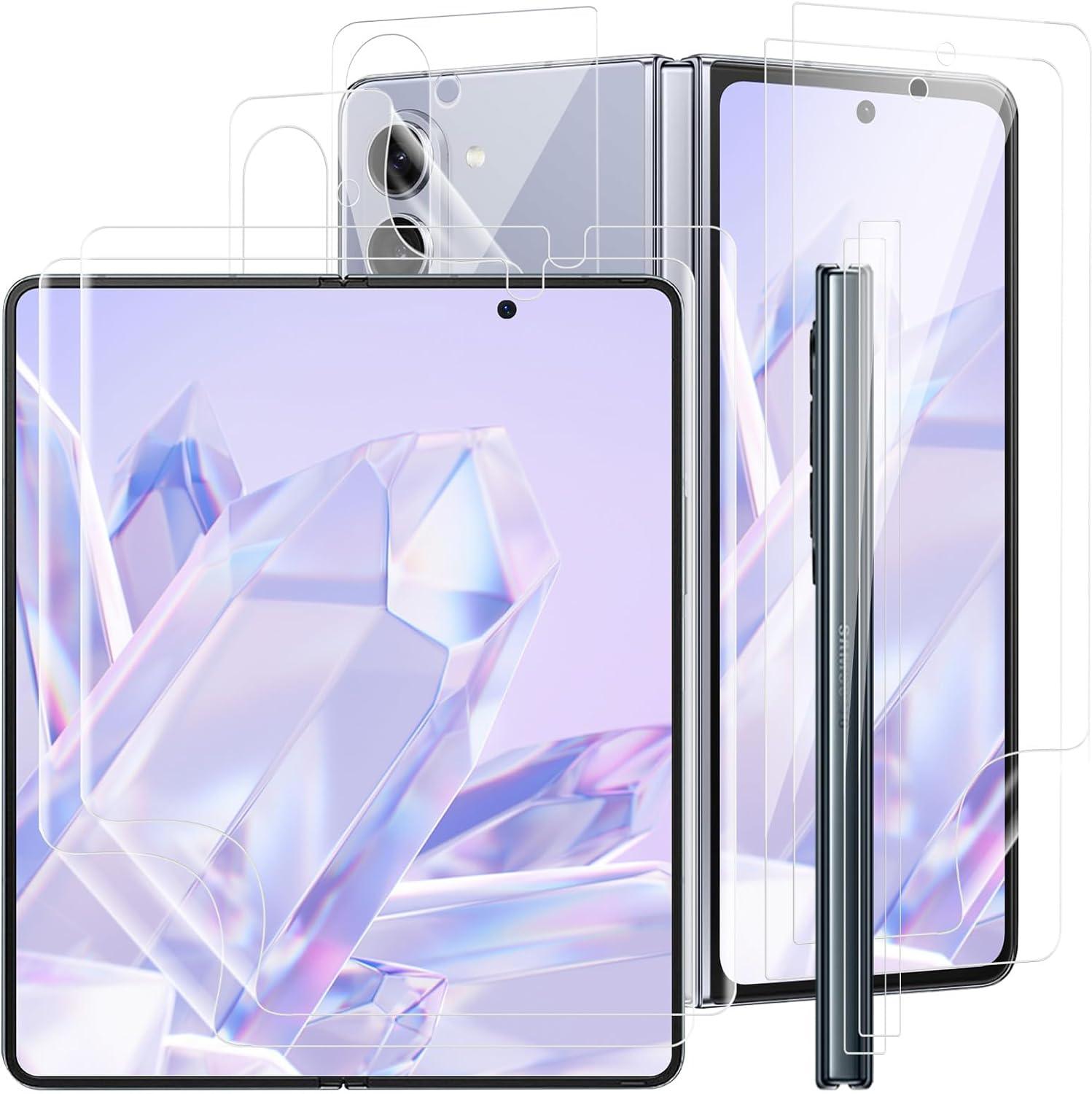 Samsung Galaxy Z Fold 5 Képernyővédő Üvegfólia, 2db TPU Film, HD Anti-Olaj - Outlet24