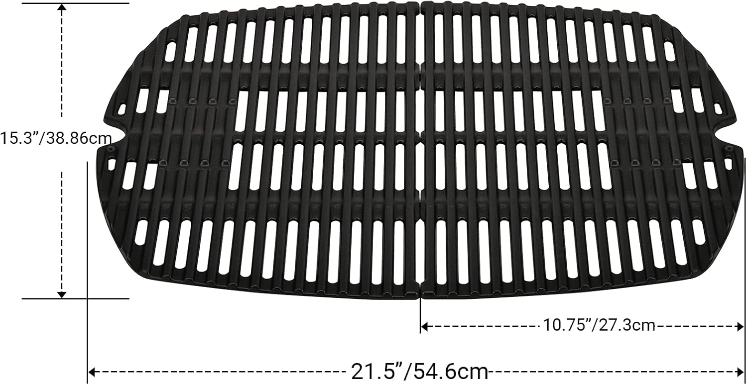 Weber Q2000 sorozathoz való Onlyfire öntöttvas grillrács, 2 darabos szett - Image 2