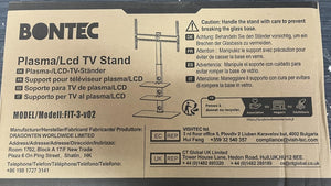 BONTEC TV állvány 30-70" képernyőkhöz, 3 üvegpolccal, állítható magasság - Image 8