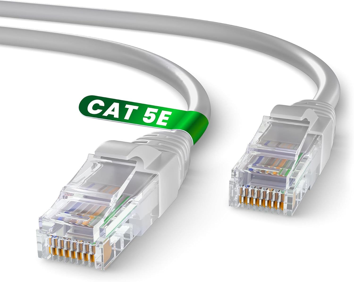 Mr. Tronic 5m-es Cat5E Ethernet kábel, gyors internethez, RJ45 csatlakozóval, szürke - Image 1