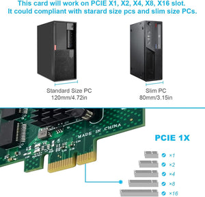 Dual-Port Gigabit Ethernet PCIe hálózati kártya BCM5720 chippel, Windows és Linux szerverekhez - Image 5