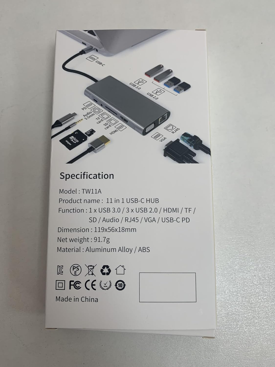 11 az 1-ben USB-C Hub MacBookhoz: 4K HDMI, VGA, Ethernet, Kártyaolvasó - Image 10