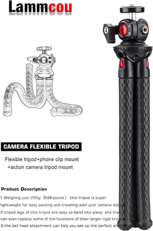 GorillaPod jellegű flexibilis állvány okostelefonhoz és kamerához, 360°-os fejjel - Image 5