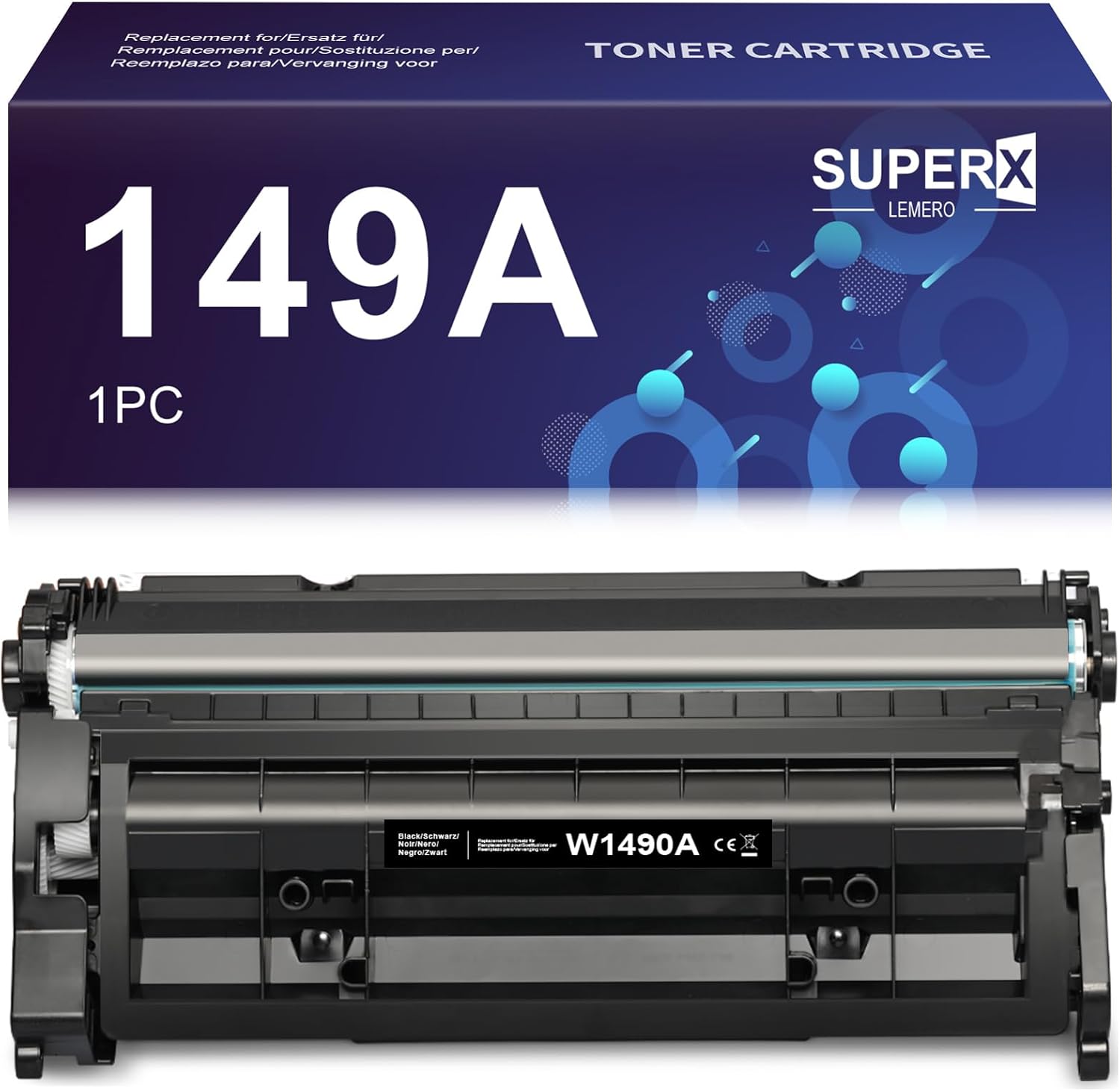 HP LaserJet 4002 4102 sorozathoz 2900 oldal LEMERO SUPERX 149A utángyártott fekete toner (chip nélkül) - Image 1