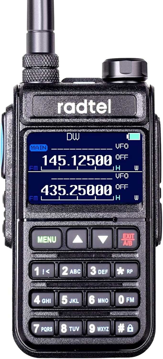 Radtel RT-890 Kétsávos Színes LCD-s Walkie-Talkie Rádióamatőröknek, Légisáv Vétellel - Image 1